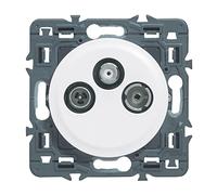 Legrand - Prise TV-R-SAT DAB+ Céliane - blanc avec support