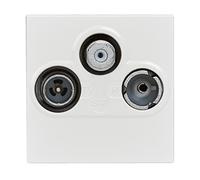 Legrand - Prise TV-R-SAT DAB+ Mosaic 2 modules - blanc
