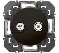 Legrand - Prise TV-SAT à composer - Dooxie - Noir Noir G