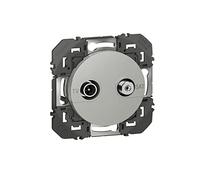 Legrand - Prise TV-SAT étoile blindée dooxie finition alu - emballage blister