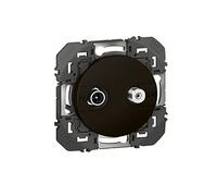 Legrand - Prise TV-SAT étoile blindée dooxie finition noir - emballage blister