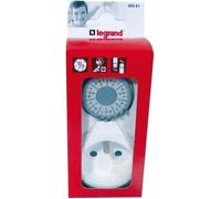 LEGRAND - Prise Programmable Mécanique - Programmation Hebdomadaire - Avec Commutateur Marche Forcée - Blanc