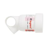 Prolongateur 2P+T + anneau - 16A - blanc LEGRAND