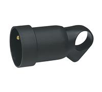 Legrand - Prolongateur plastique 2P+T 16A à anneau avec étiquette avec Gencod - noir - 050108