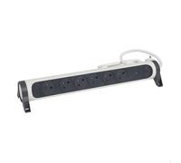 Multiprise LEGRAND FB 6X2P+T PREMIUM PARAFOUDRE 1.5M BLANC-