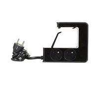 Legrand – Rallonge clipsable – 4 prises de courant et 2 chargeurs USB Type-A – Noir