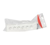 Bloc multiprise fixable Legrand 6x2P+T - sans cordon - L. 343 mm