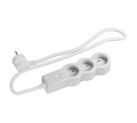 LEGRAND | Rallonge multiprise 3x2P+T avec interrupteur On/Off, 1.5M, Blanc, 16A