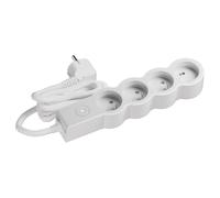 LEGRAND | Rallonge multiprise 4x2P+T avec Interrupteur Lumineux, Cordon 3m, Usage intérieur, Blanc