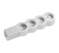 LEGRAND | Rallonge multiprise 4x2P+T, Blanc, 16A 3680W, avec interrupteur lumineux on/off, à compléter avec un cordon