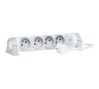 LEGRAND Rallonge multiprise Confort bloc de prises rotatif 4x2 P+T 3 m