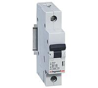 LEGRAND, RX3 419136 Disjoncteur magnétique thermique 16 A, 1 pôle, capacité de coupure 6000 A, 230/400 VAC, 1TE, 419136
