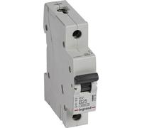 Legrand RX3 disjoncteur, disjoncteur de protection, caractéristique B, 25A, unipolaire, 6000A, 230/400VAC, 1TE, 12 pièces, 419138