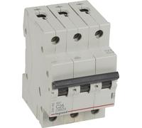 Legrand RX3 disjoncteur, disjoncteur de protection, caractéristique C, 25A, 3 pôles, 6000A, 400VAC, 3TE, 4 pièces, 419237