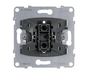 LEGRAND, SEANO 764526 Insert d'interrupteur va-et-vient avec pince N, bornes enfichables, fonction d'éclairage LED (numéro d'article : 764526), fonction de contrôle LED remplaçable (numéro d'article :