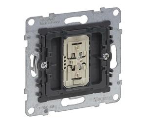 LEGRAND, Seano 765049 Variateur à bouton universel avec conducteur neutre, coupure de phase/phase avec détection automatique de charge, bornes à vis, 150 W