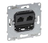 Legrand, Seano 765059 Prise de données 2 x RJ45 Cat5e UTP non blindée