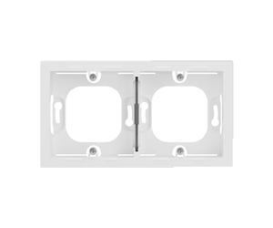LEGRAND, Seano 765199 Boîtier de montage en saillie double pour utilisation avec cadre de recouvrement des séries Seano et Seano +, montage en surface, couleur : blanc ultra