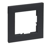 LEGRAND, Seano 765471 Cadre simple en thermoplastique sans halogène Dimensions : 87 x 87 mm Couleur : anthracite laqué