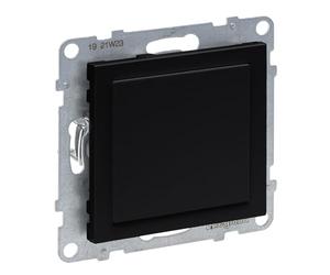 LEGRAND, Seano 765801 Cache obturateur pour utilisation avec les interrupteurs Mosaic, adaptateur mosaïque, plaque de recouvrement, cache d'interrupteur, couleur : noir laqué