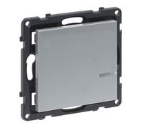 LEGRAND, SEANO avec lumière de l'émetteur mural Netatmo - 1 prise, 1 bascule de commutation, statut de la batterie LED, pile 3V (durée de vie de 8 ans), fixation sur n'importe quelle surface, maison