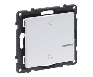 LEGRAND, SEANO avec Netatmo Touche de scène jour/nuit, contrôle des scénarios quotidiens, application HOME + CONTROL, 3 piles bouton V incluses (durée de vie de 8 ans), maison intelligente, couleur
