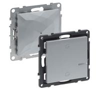 LEGRAND, SEANO avec passerelle encastrée Netatmo, passerelle sans fil, commutateur maître « Aller/Aller », statut de la batterie LED, batterie 3 V (durée de vie de 8 ans), émetteur mural, kit Smart