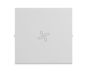 LEGRAND, SEANO Bascule avec symbole de ventilateur pour interrupteur va-et-vient, bouton poussoir et interrupteur, cache interrupteur, plaque basculante, couleur : ultra blanc, 765114