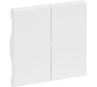 Legrand SEANO bascule de série pour interrupteur de série, interrupteur double inverseur et double bouton-poussoir, cache-interrupteur, plaque de bascule, ultra-blanc, 765108
