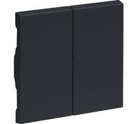 Legrand SEANO bascule de série pour interrupteur de série, interrupteur double inverseur et double bouton-poussoir, cache-interrupteur, plaque de bascule, anthracite, 765408