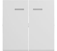 Legrand SEANO bascule de série pour interrupteurs de série éclairés, doubles interrupteurs va-et-vient et doubles boutons-poussoirs, cache-interrupteur, plaque de bascule, ultra-blanc, 765109