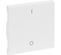 Legrand SEANO bascule pour interrupteur bipolaire avec symbole O/I (arrêt/marche), cache d'interrupteur, plaque de bascule, ultra blanc, 765102