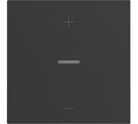 Legrand SEANO bascule pour variateur à bouton-poussoir en version 3 fils, y compris fenêtre d'éclairage pour LED d'état, anthracite, 765449