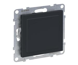 LEGRAND, SEANO Cache obturateur pour l'utilisation des inserts du programme d'interrupteurs Mosaic, adaptateur mosaïque, plaque de recouvrement, panneau d'interrupteur, couleur : anthracite laqué,