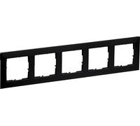 Legrand SEANO cadre quintuple, 87x372mm, noir, 765375