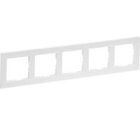 Legrand Seano+ cadre quintuple, production et emballage durables, ultra blanc, 765185