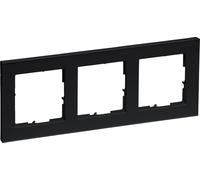 Legrand Seano+ cadre triple, production et emballage durables, noir, 765383