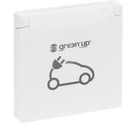 Legrand SEANO GreenUp appareil complet Prise de courant avec contact de protection, EV-Mode 1 et Mode 2, pour véhicules électriques, 16A, 250V, ultra blanc, 765217