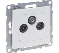 Legrand SEANO Prise individuelle TV-R-SAT, câblage en étoile HD-TV, atténuation du raccordement : 1.5dB, ultra blanc, 765167