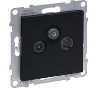 Legrand SEANO Prise individuelle TV-R-SAT, câblage en étoile HD-TV, atténuation du raccordement : 1.5dB, anthracite, 765467