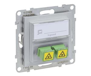 LEGRAND, SEANO SC/APC Monomode Fibre Optique, 2 Câbles à Fibre Optique, Adaptateur Duplex (Color : Aluminium, 765289