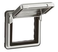 Legrand Soliroc Mosaic Adaptateur avec couvercle 2 modules - 077880