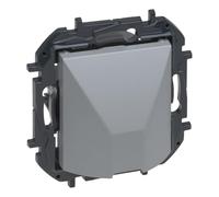 LEGRAND Sortie de câble composable pour installation encastrée, gamme Niloé Step, couleur aluminium, 398210B