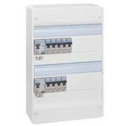 LEGRAND - Tableau Électrique Pré-équipé 2 Rangées Drivia - Equipé de Disjoncteurs et Interrupteurs Différentiels - Pour Logement T3 - Fabriqué En France - Blanc