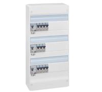 LEGRAND - Tableau Électrique Pré-équipé 3 Rangées Drivia - Equipé de Disjoncteurs et Interrupteurs Différentiels - Pour Logement T4 - Fabriqué En France - Blanc