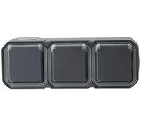 Legrand - Triple prise de courant avec terre étanche précâblée avec volet Plexo 16A 250V livrée complète montage apparent horizontal anthracite