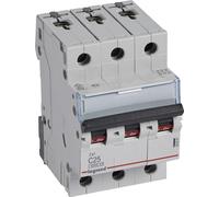 Legrand TX3 disjoncteur de protection de circuit caractéristique C, 25A, 3 pôles, 6kA, 400VAC, 3 unités de division, 403547