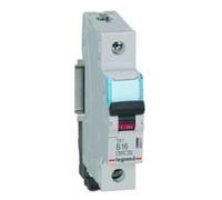 Legrand TX3 Disjoncteur de protection de ligne caractéristique B, 16A, unipolaire, 6kA, 230/400VAC, 1 unité de division, 403357