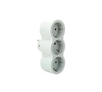 Legrand Adaptateurs de contact Type F Shuko – Lot de 3 – Blanc