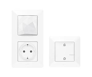 LEGRAND, Valena Life with Netatmo 752196 Kit de démarrage avec passerelle sans fil avec prise commutable 16 A (3680 W) et commutateur maître « Venir / Marcher », commande locale/par application / par